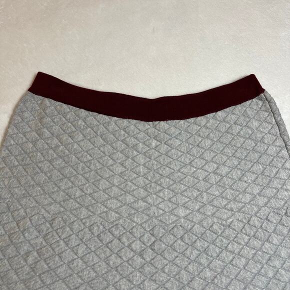 Romeo & Juliet Couture Quilted Knit Flare Mini Skirt Size Small Preppy Academia - Picture 3 of 7